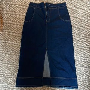 Long denim skirt - Anthropologie Pilcro